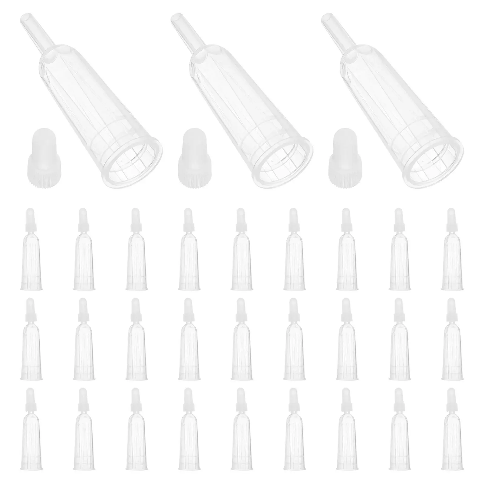 50pcs Liquid Dispensing Ampule Tips for 1ml/2ml/3ml Ampules – Precision Application, Easy Installation