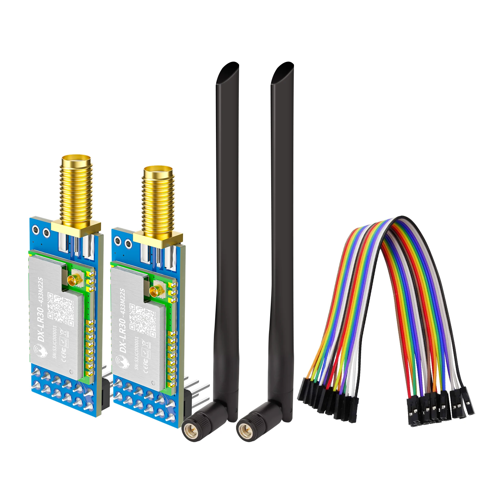 DX-LR30 8KM Long Range 430~470MHz LoRa Transceiver Receiver Module 22dBm SX1262 Chip for Wireless Control Industrial Sensor Netw
