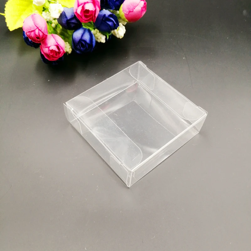 Transparent PVC Plastic Gift Box for Jewelry Packaging, Storage Boxes, Christmas Candy, Wedding Box, Clear, 50PCs, Ax12x12