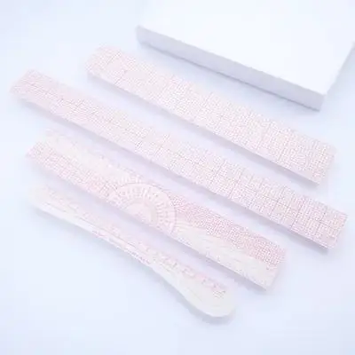 4 قطعة مسطرة قطع الرسم مجموعة مساطر الخياطة الواضحة لصنع الأنماط تصميم الملابس مسطرة منحنية لوازم اللحف أدوات الخياطة