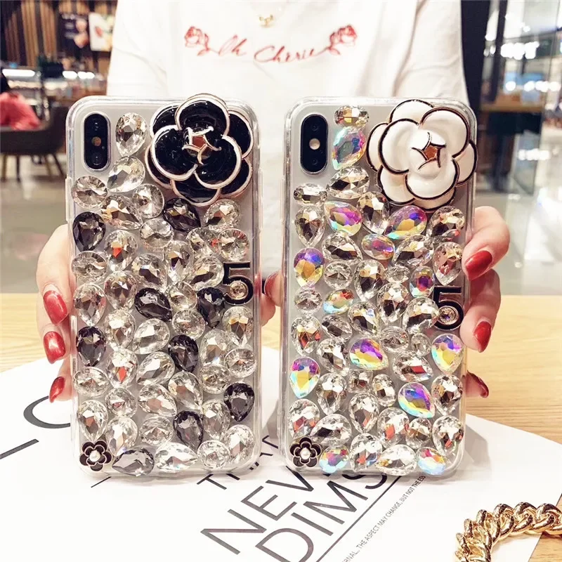 

Luxury Bling Diamond Case for iPhone, Rhinestone Phone Cover, Crystal Funda Coque for iPhone16 14, 13, 12, 11Pro, 15MAX, XS MAX,