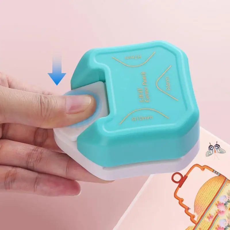 3 Way Corner Punch 4mm 7mm 10mm 3 In 1 Durable Corner Cutter  For Paper Craft Laminate DIY Projects Photo Cutter Card Making