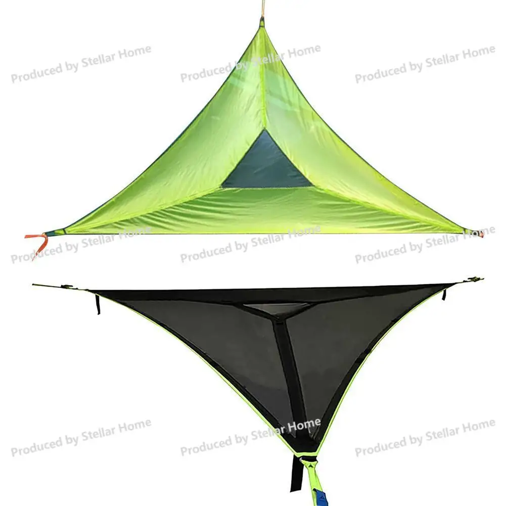 Portable Multi-Person Triangle Hammock Garden Furniture Set Tent Hammock Equipment Net Outdoor Camping Hammock
