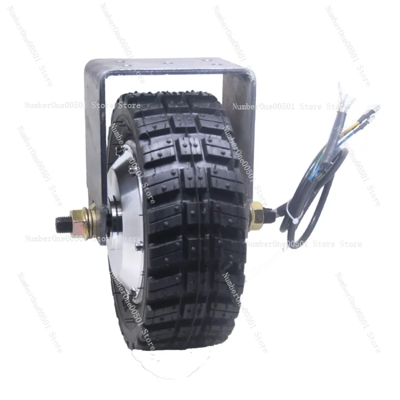 

8 Inch Brushed DC Hub Motor Low Speed High Torque Robot Food Cart Track Electric Trolley