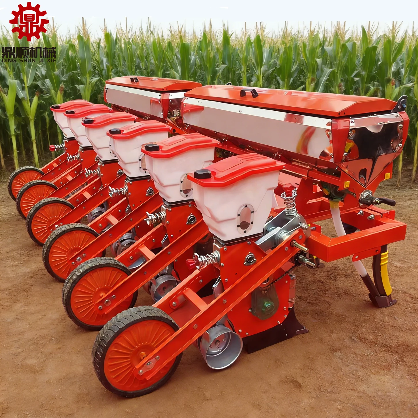 【Hot】6 Row Corn Fertilizing and Seeding Machine  Maize Planter Tractor No-tillage Suspension Corn and Soybean Precision Seeder