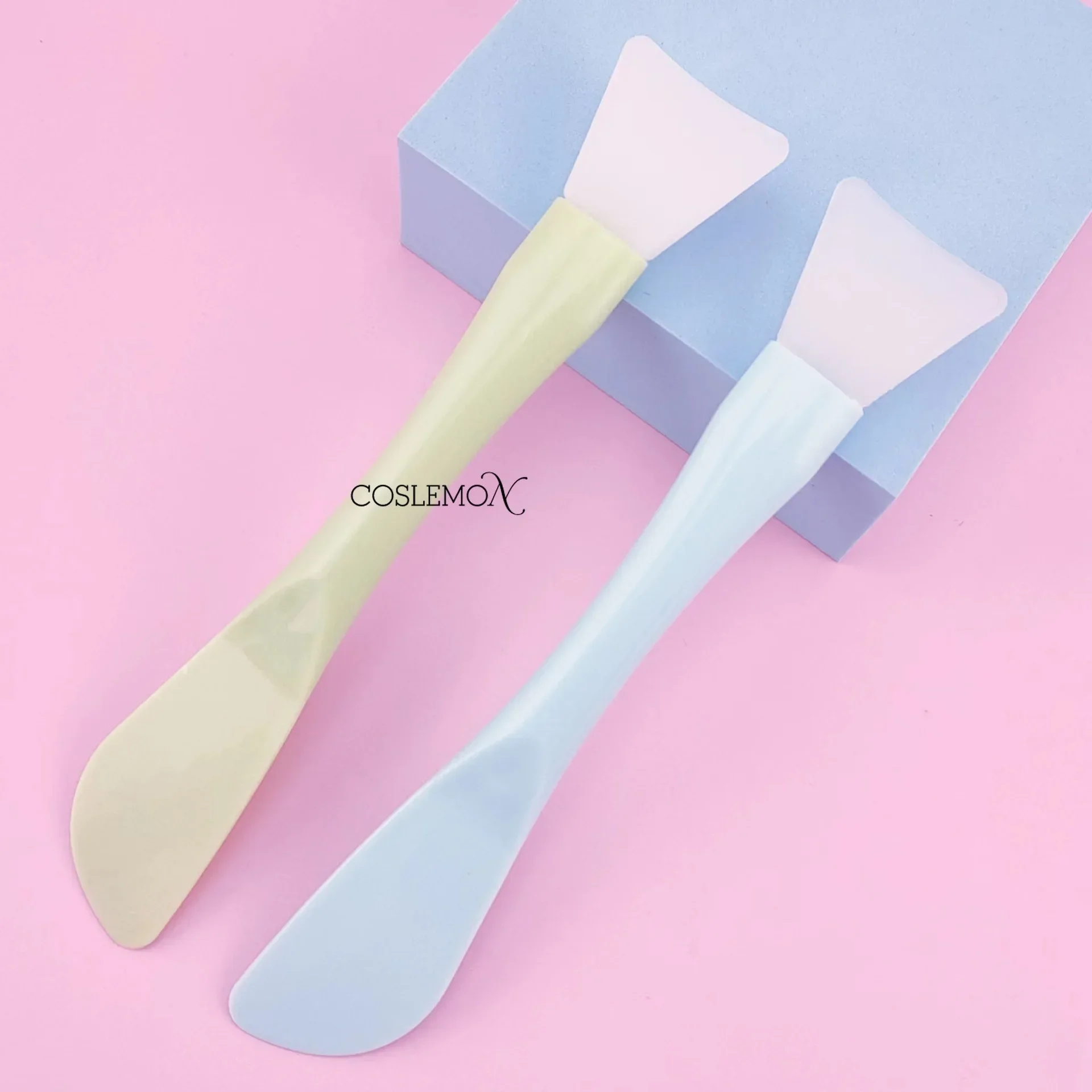 1/3pcs Silicone Facial Mask Brush Soft Head with Spatulas Mud Film Dual-use Mold Stick Skincare Beauty Brush Makeup Tools