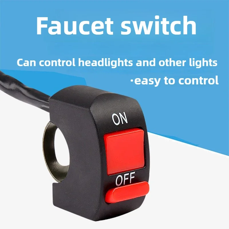 10PCS Motorcycle Handlebar Switch - Handlebar Warning Light & Headlight Switch for Custom Mods