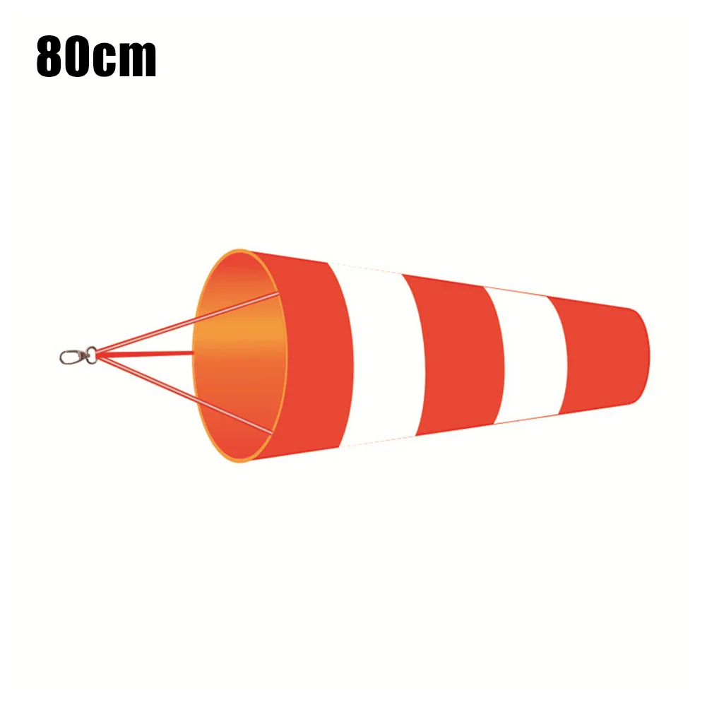 New Windsock Outdoor Patio Lawn Garden Airport 60/80/100cm Red+White Rip-Stop Sock Bag Waterproof Wind Measurement