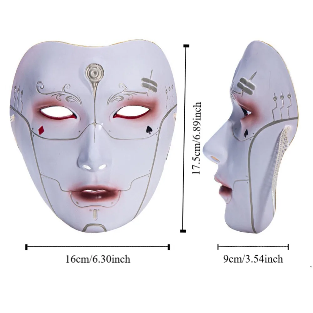 Maska na twarz w stylu starożytnym, męska, dla dorosłych, rekwizyty na bal maskowy, maska maszynowa, maska na oczy, akcesoria imprezowe, anime cosplay, profesjonalne