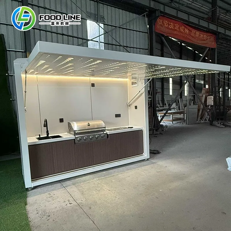 Luxurious Outdoor Kitchen Custom Portable DIY Outdoor Camping Kitchen for Beach Camping Cooking Activities
