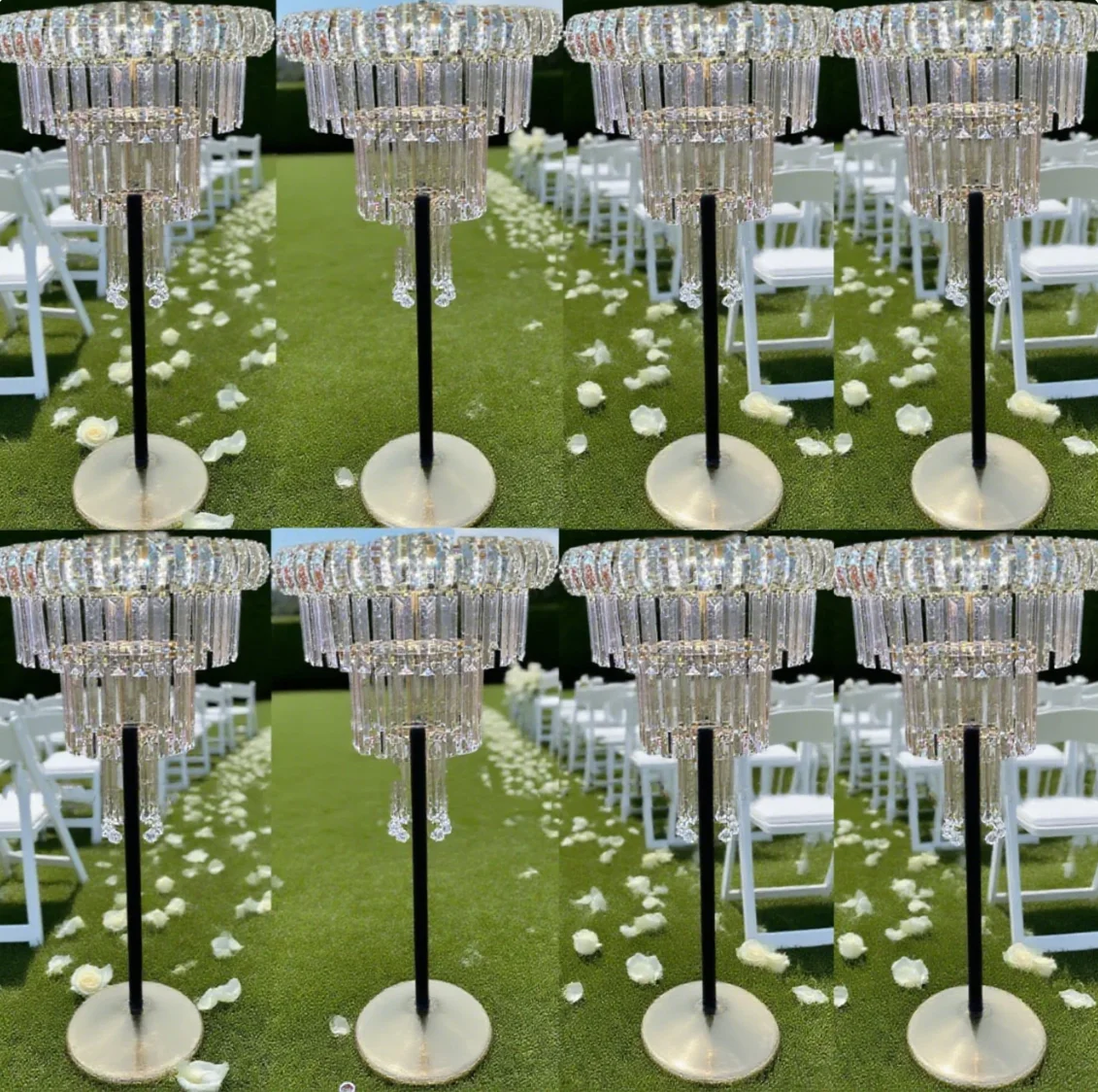 

100cm Tall, 2PCs, 10PCs f30Wedding Decoration Flower Stand Backdrop Metal Tubes Tree Centerpieces for Wedding Table