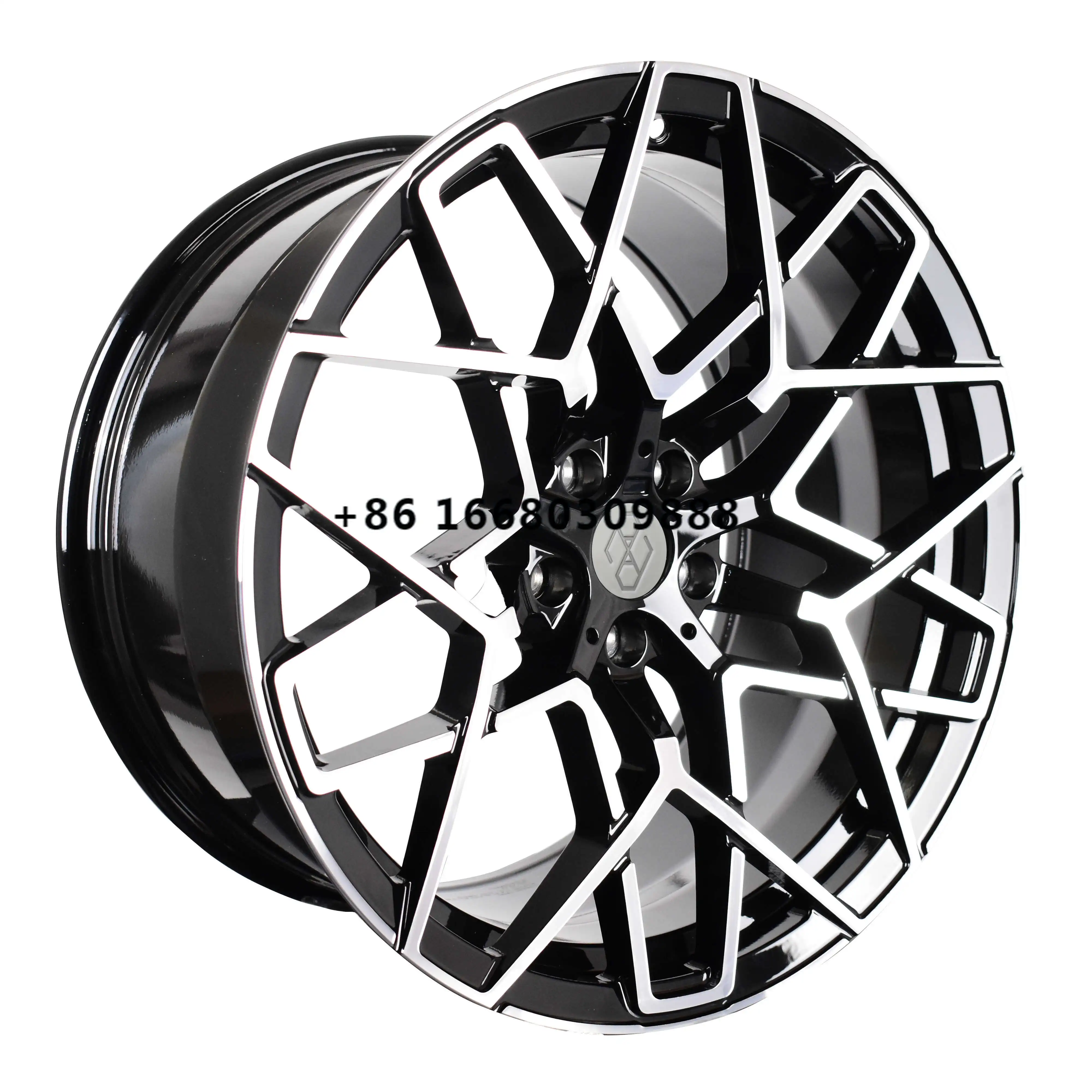 Pengzhen Forged Black Finish Machine Face 19 20 21 22inch 5x112 Passenger Car Wheels Rim for 740i