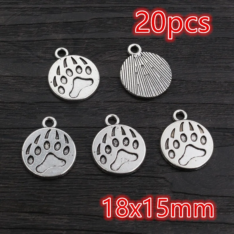 Antique Silver Plated Moon Sun Flower Charms for DIY