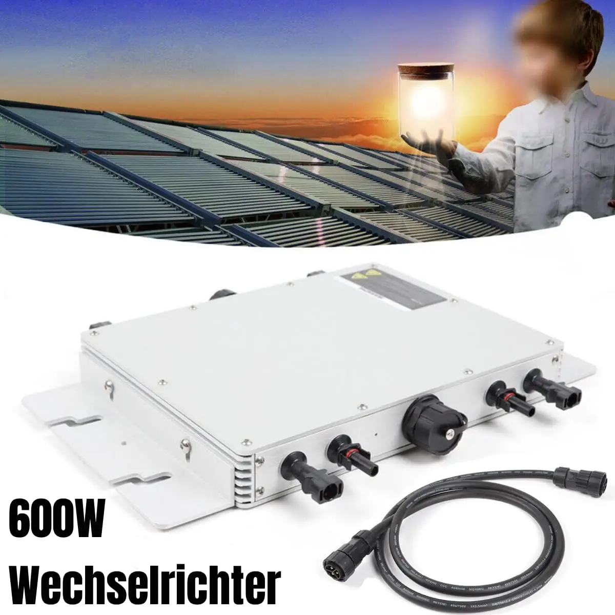 Solar Inverter 600W WVC-600 Photovoltaic Inverter Solar Micro Inverter DC Solar Photovoltaic Power Supply System