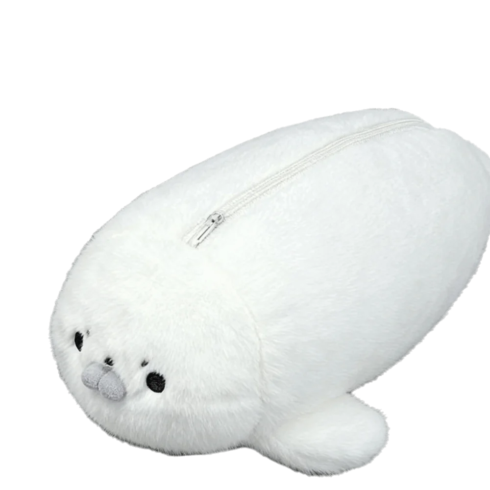 Large Capacity Little Seal Pencil Case Animal Simulation Texture Seal Pen Pouch Kawaii Style Exquisite Stationery Storage Bag