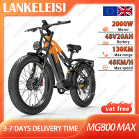 LANKELEISI MG800 MAX 48V20Ah Electric Bike, Dual 1000W Motors, 130km Assist Range, 48km/h Top Speed, Hydraulic Disc Brakes