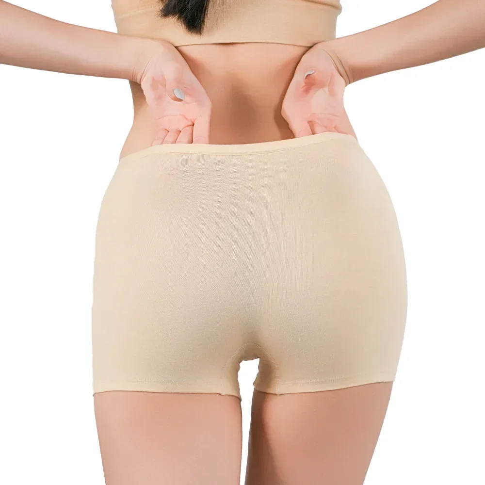Dámské bezpečnostní kalhotky, boxerky, dámské bezešvé spodní prádlo, dámské kalhotky, kalhotky, černé, béžové, ochranné kalhotky - náhled 5