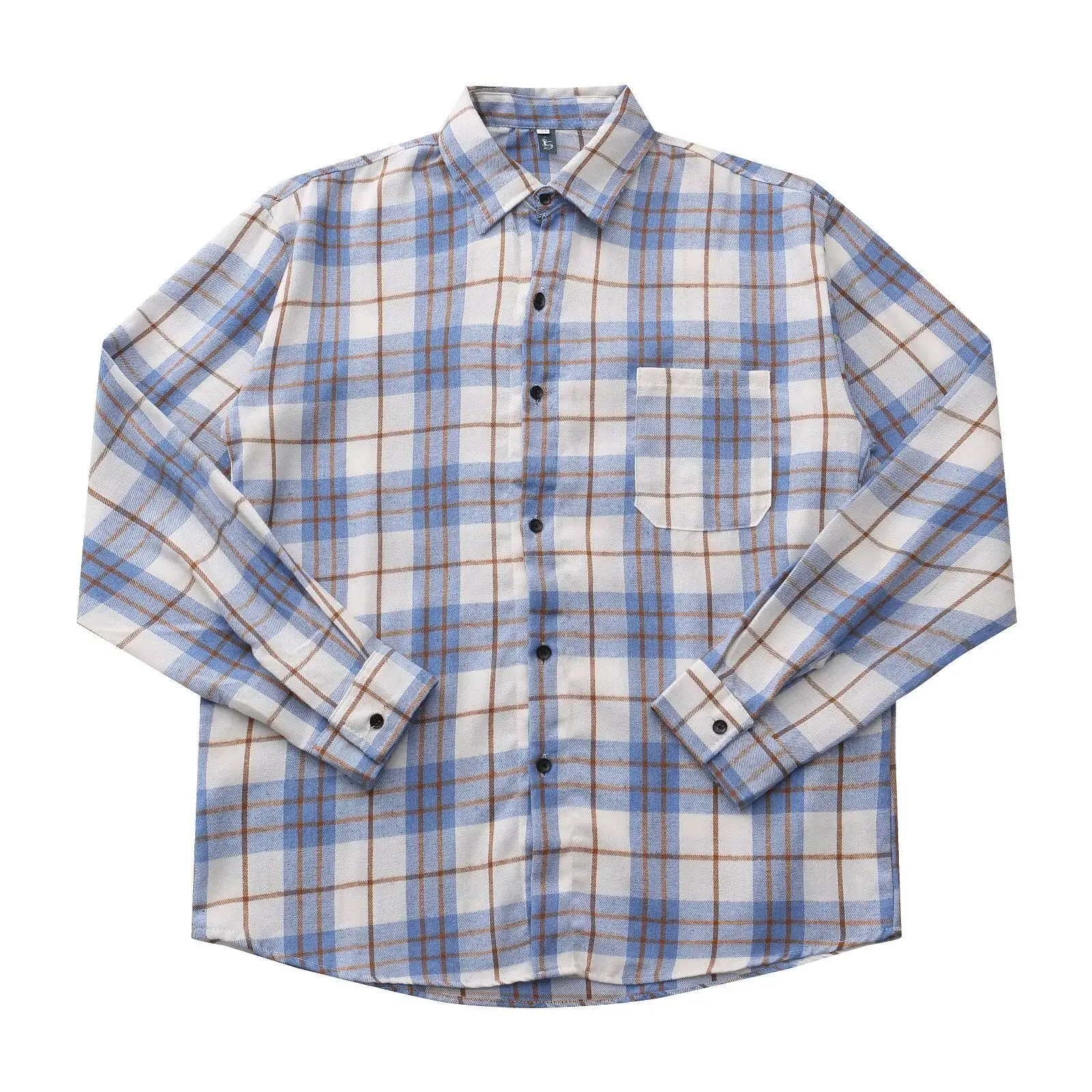 

Loose Long Sleeve 2024 Letter Print Men's Shirt Hong Kong Style Casual Outerwear Fashionable Urban Polyester Fiber Youth