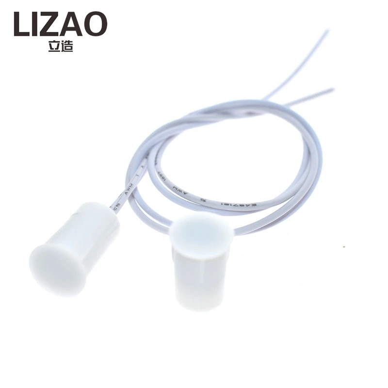 IZAO MC-33 Door Magnet Alarm Sensor, Recessed Mount Magnetic Contact Switch DC 100V 300mA for Door Window Safety Monitoring