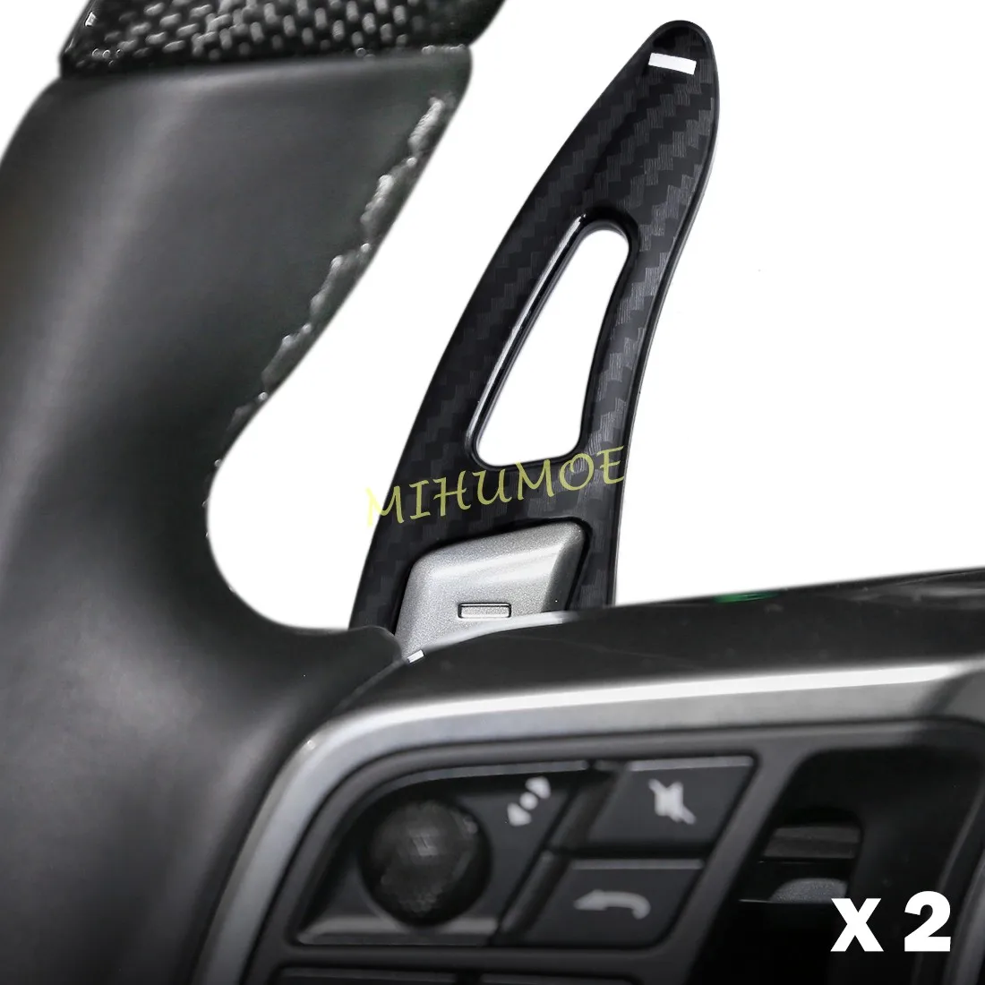 

For Porsche 911 Panamera Macan Cayenne 718 Boxster Cayman Spyder Car Steering Wheel Paddle Shifter Extension Cover ABS Plastic