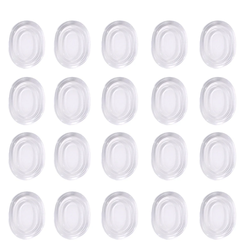 Drum Dampeners 20 Pieces Clear Damper Gel Pads Non-Toxic Soft Drum Damper Tone Control For Your Drum