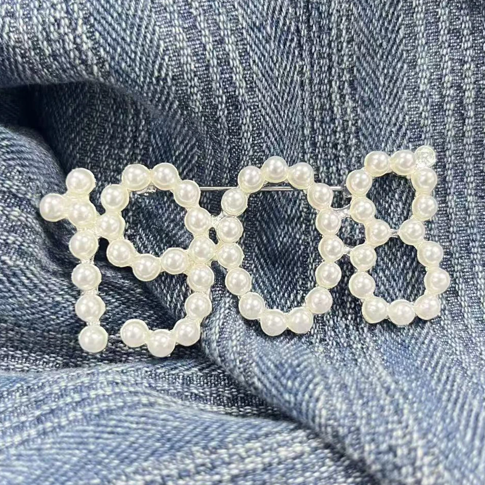 Alpha Sorority Custom Greek Logo 1908 Pearl Brooch