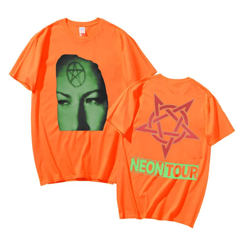 Playboi Carti Neon Tour T-Shirt Men Women Hip Hop Oversized