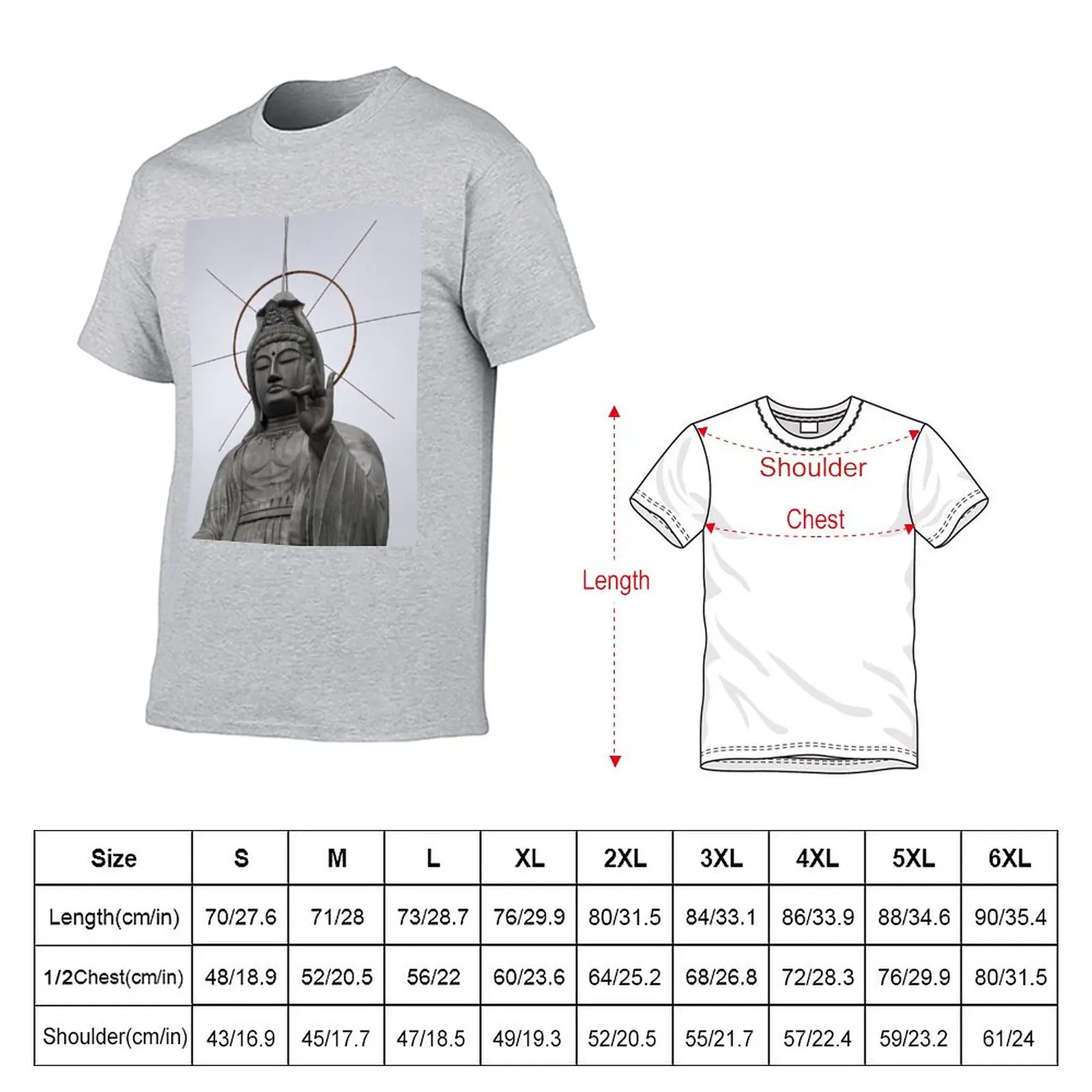 Kannon, Bodhisattva of Compassion T-Shirt korean fashion vintage clothes kawaii clothes customs design your own Men's t shirts