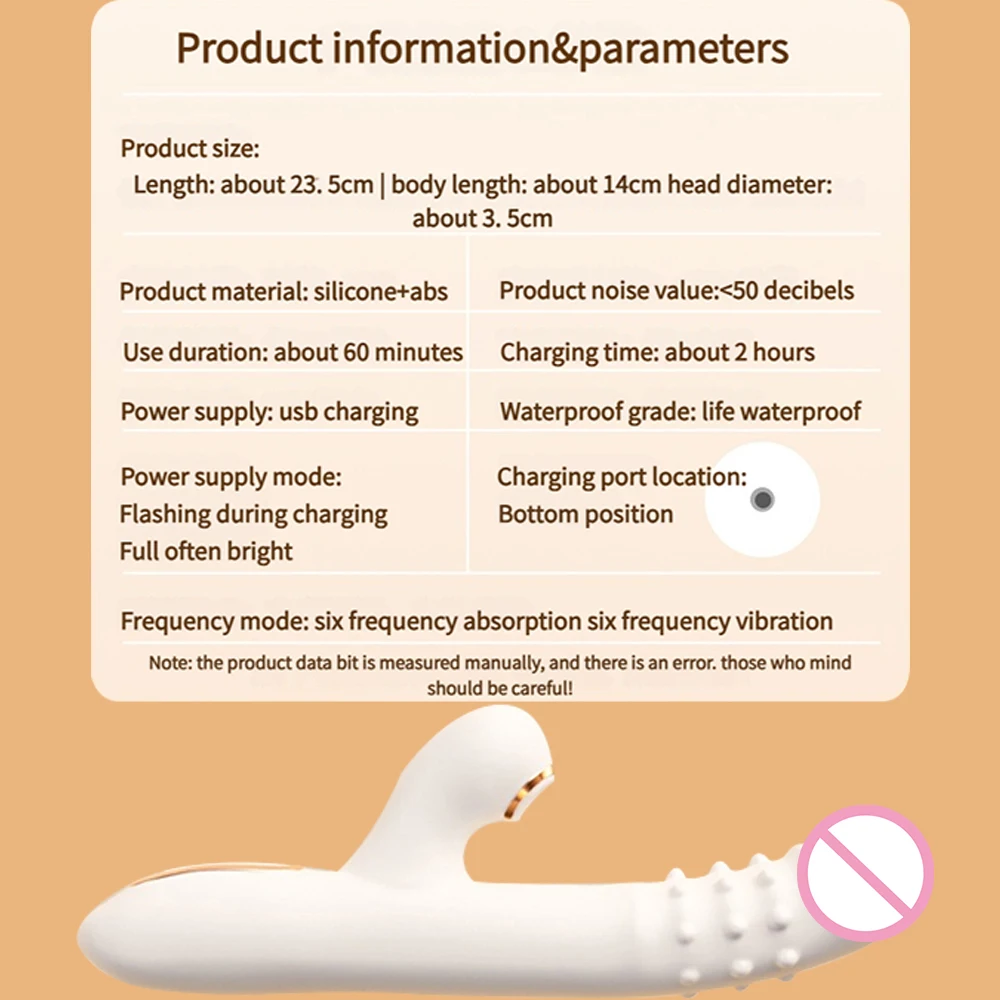 Stimulateur de point G, vibrateur de poussée Rechargeable pour femmes avec rotation et succion du clitoris, jouet sexuel étanche et avec chargement USB