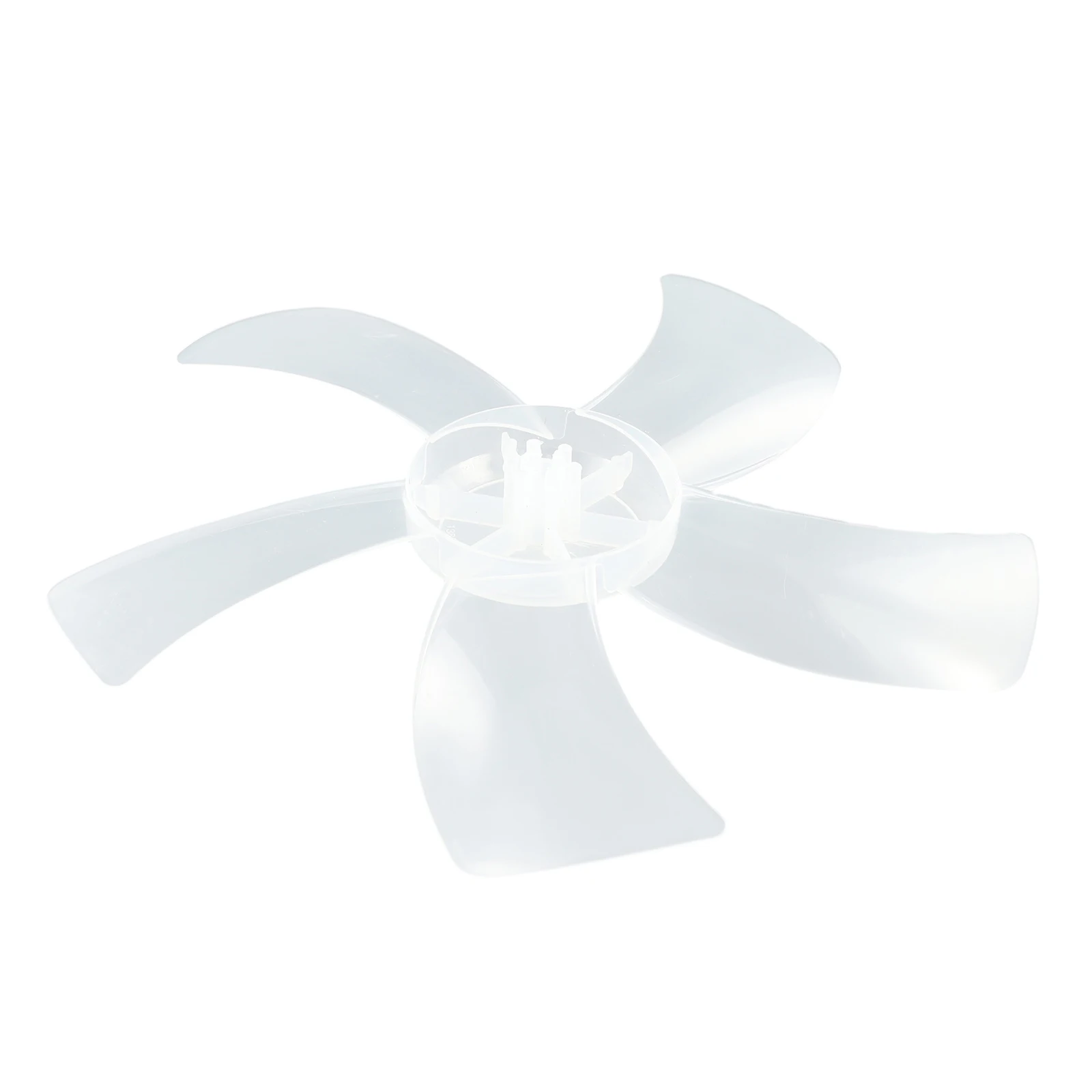 12 Inch Fan Blade with Nut Cover for Pedestal Fan Replacement Five Leaf PP Construction Suitable for Indoor Fan Use