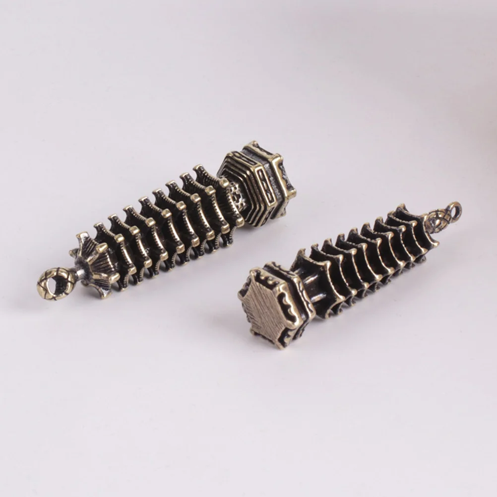 

Латунный китайский брелок-подвеска в винтажном стиле для поделок своими руками, брелоки, уникальный брелок