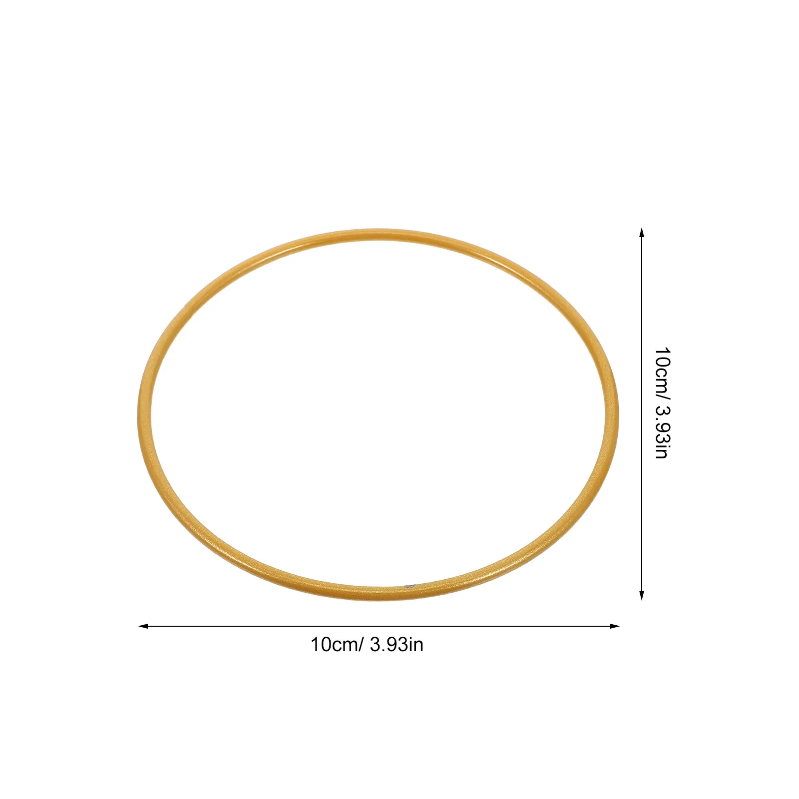 10Pcs Gold Round Ring 10Cm Metal Craft Hoop for DIY Dreamcatcher Boho Wall Hanging Suncatcher Wedding Backdrop Floral - view 2