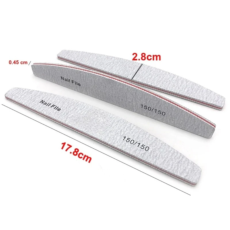 

5/25Pcs/Lot Nail File Mix Color 80/100/150/180/240 Grit Professional Sandpaper Cuticle Remover Buffer Files Manicure Tool Set