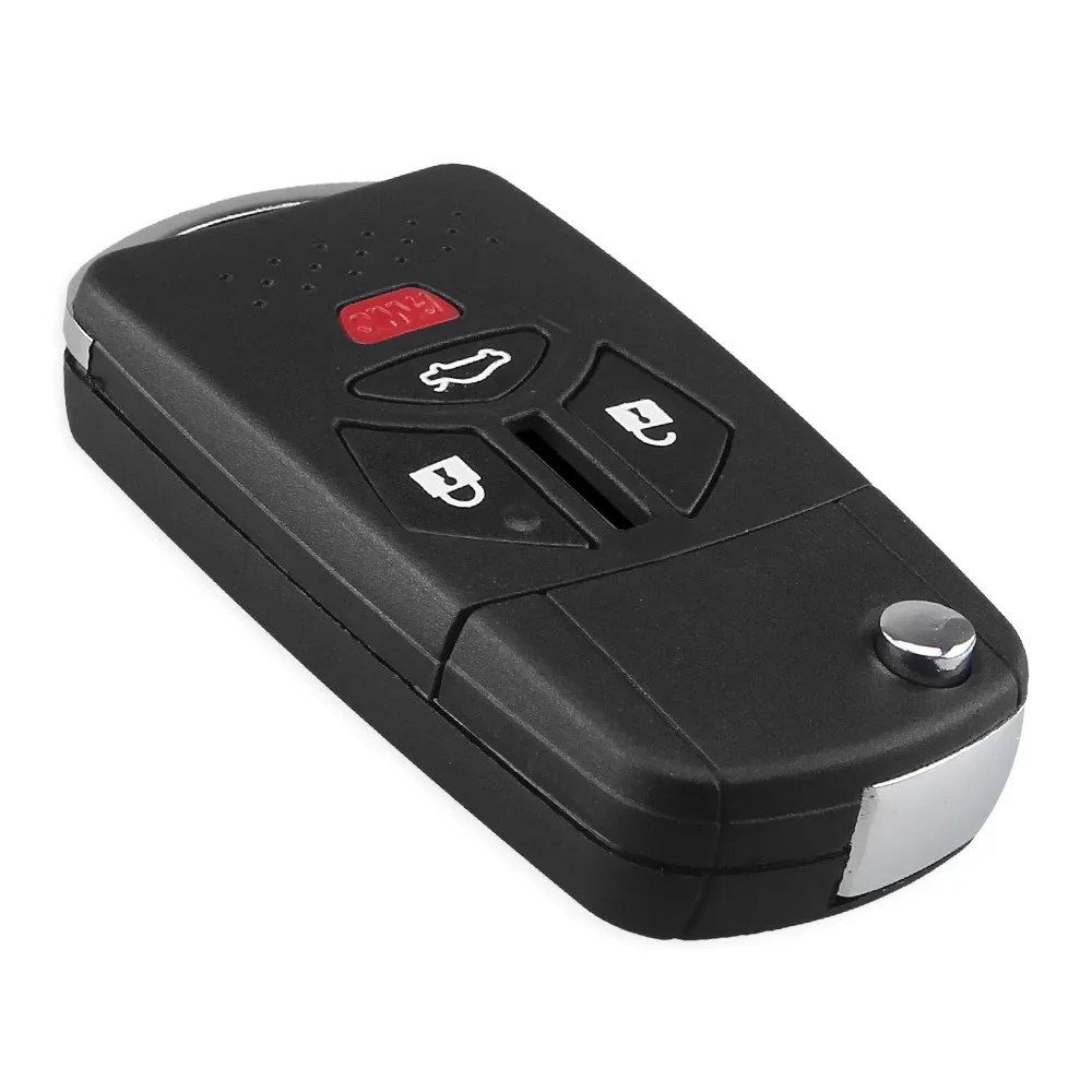 KEYYOU zmodyfikowany kluczyk-pilot składany do samochodu Case Keyless Fob do Mitsubishi Galant Outlander Eclipse Lancer 3 4 przyciski