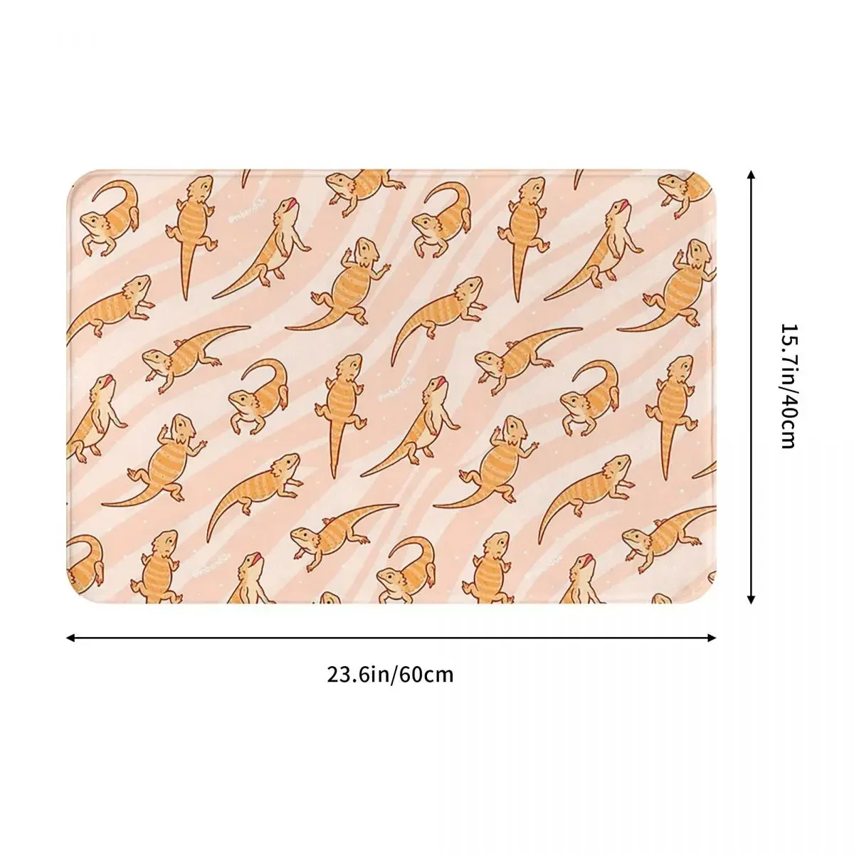 Bearded Dragons Anti-slip Doormat Floor Mat Water oil proof Carpet Rug for Kitchen Entrance Home Balcony Footpad Mats