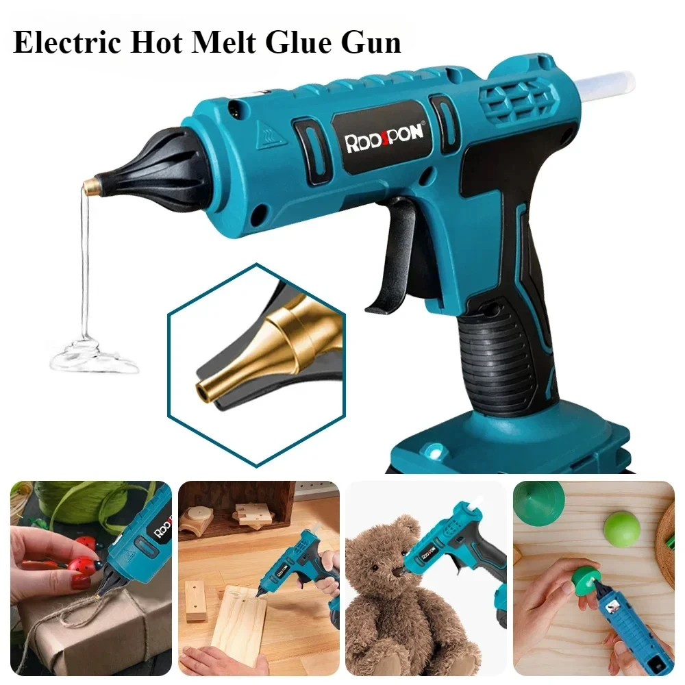 

Cordless Electric Hot Melt Glue Gun Welding Hot Air Gun for Makita 18V Battery with10pcs Glue Stick Melt Welding Home Crafts DIY