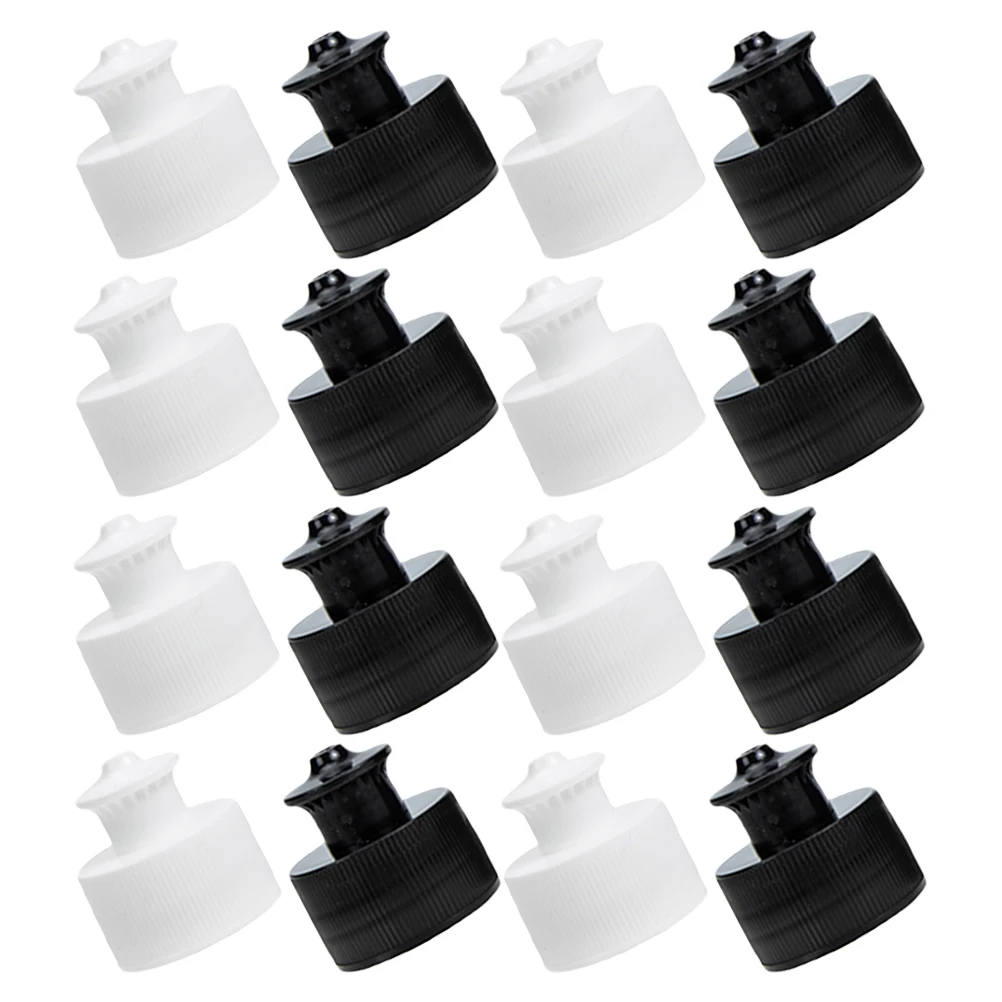 

30 Pcs Professional Sports Bottle Lids Plastic Caps Hand Pull Beverage Bottles Convenient