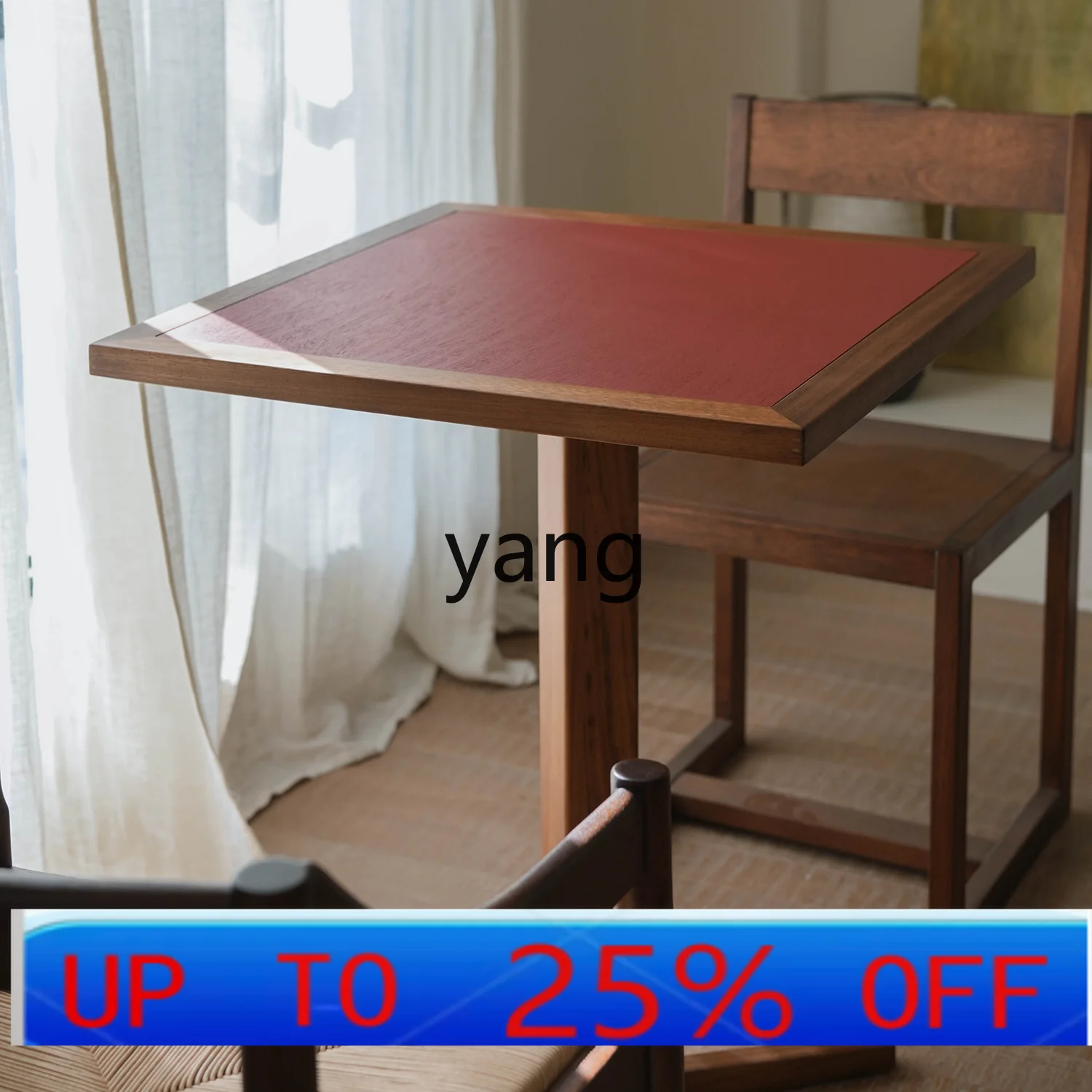 cx Solid Wood Home Designer Table Bar Cafe Commercial Contrast Color Small Square Table