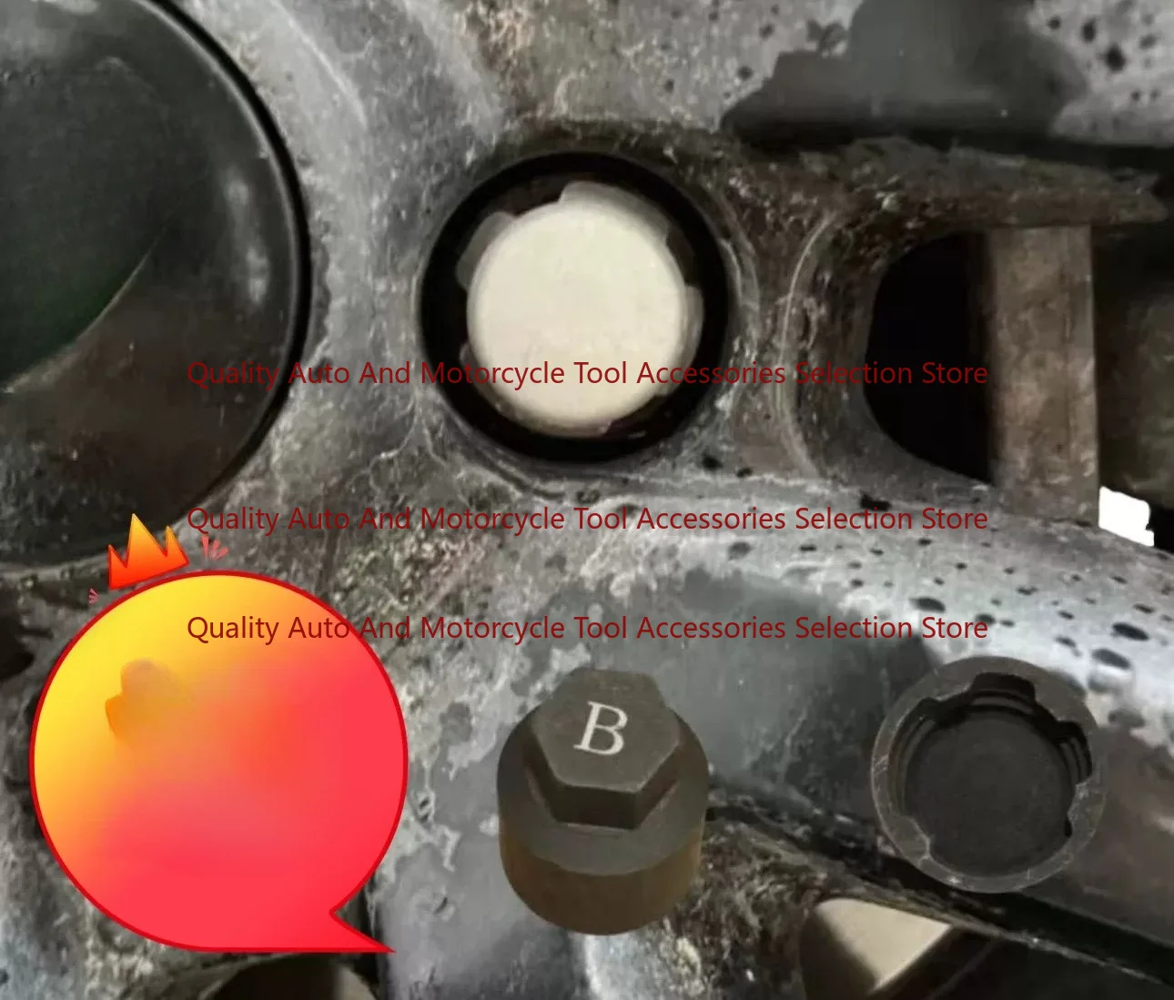 Suitable for Land Rover Discovery Range Rover Evoque Pack Tire Anti-theft Screw Sleeve Removal Tool Nut Anti-theft Wrench