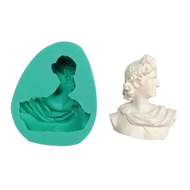 652F Portrait Sculpture Kitchen Baking Mold Silicone Cake Decorating Tools Fondant Chocolate Mould Biscuits Silicone Mold