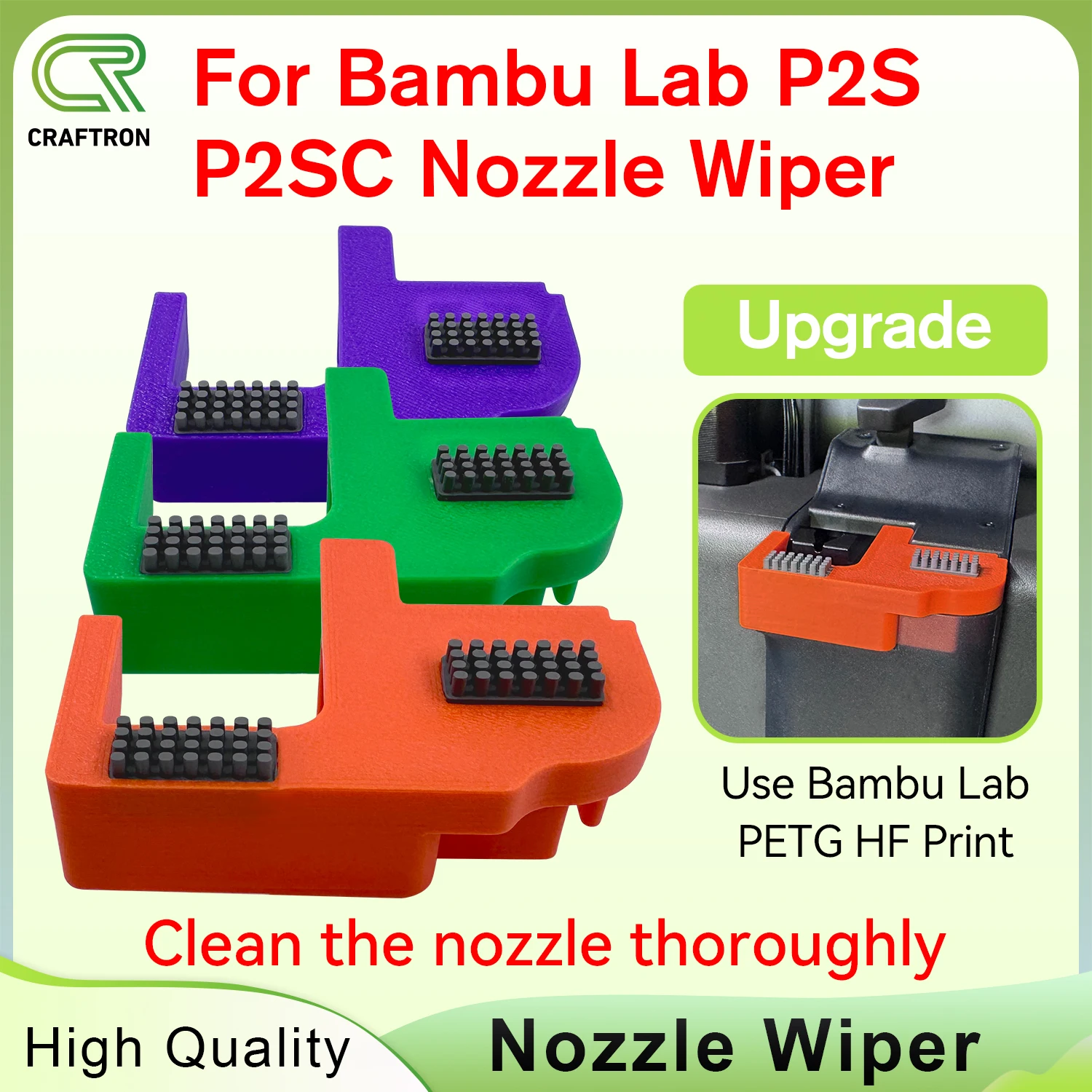 

Silicone Brush For Bambu Lab P2S Nozzle Cleaner Silicone Cleaning Brush Print Head Wiper Nozzles Cleaning Tools For Bambulab P2S