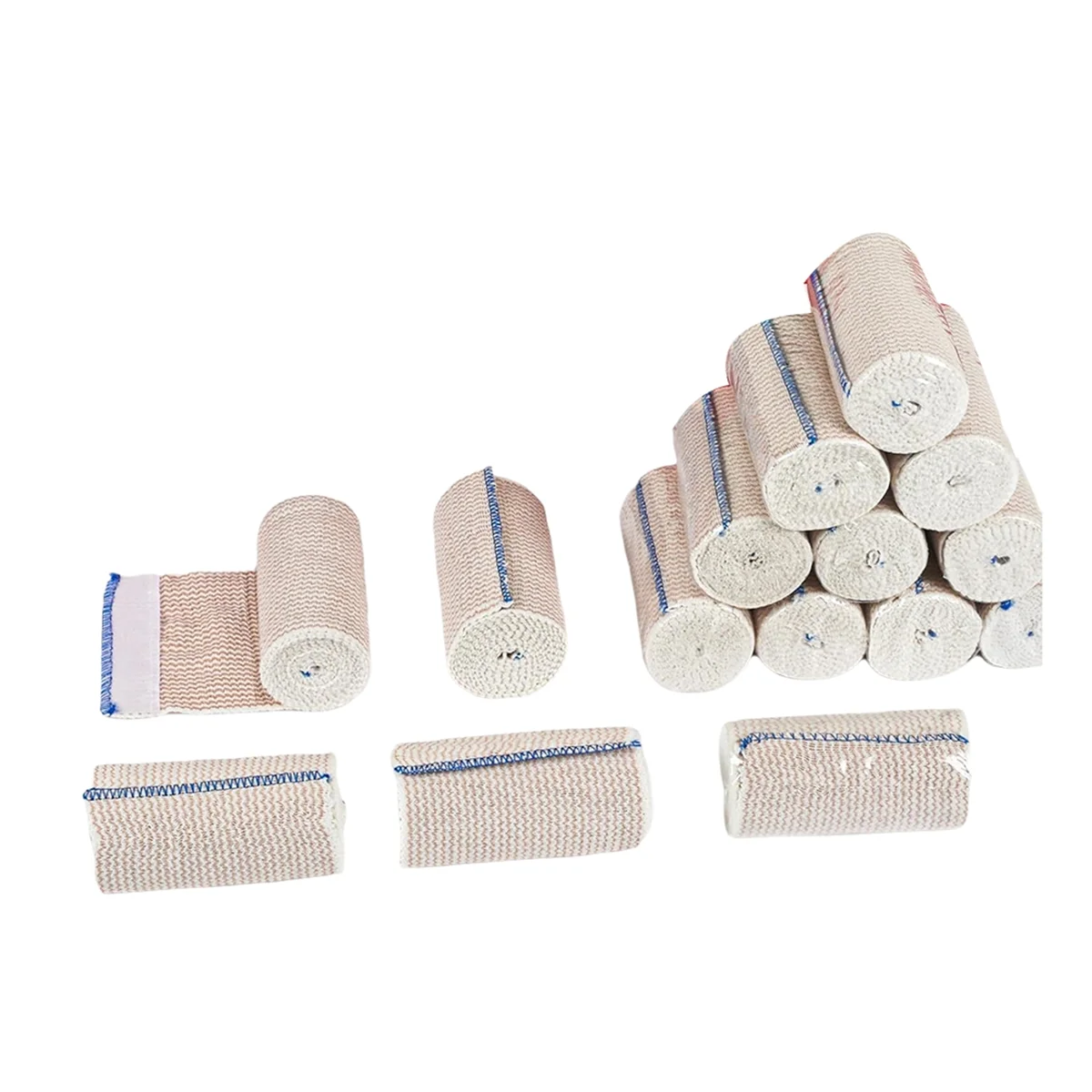 ABJZ 10 Pack Elastic Bandage Wrap 4 Inch, Compression Wrap Bandage for Legs, Lymphedema Wraps for Legs, Ankle, Knee, Tummy