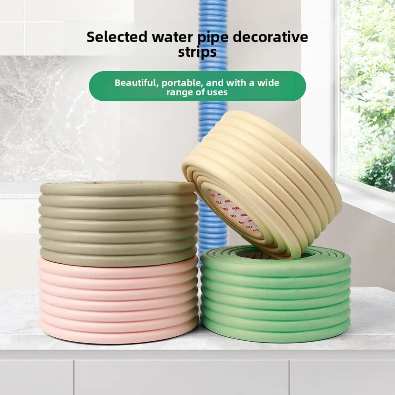 شريط عازل لأنابيب إسفنجية سميكة ذاتية اللصق لمنع تجميد أنابيب المياه الخارجية والحماية الحرارية في الشتاء