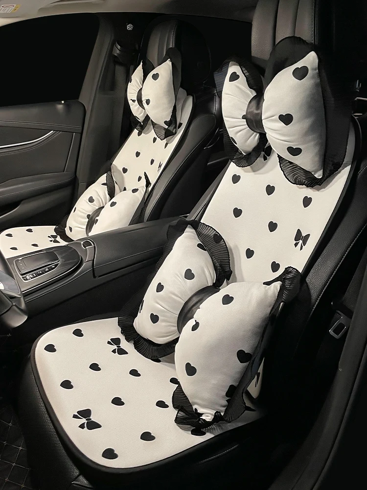 New Creative Cartoon  Cute Ice Silk Seat Cover Four Seasons Universal Goddess Car Seat Cushion Cute