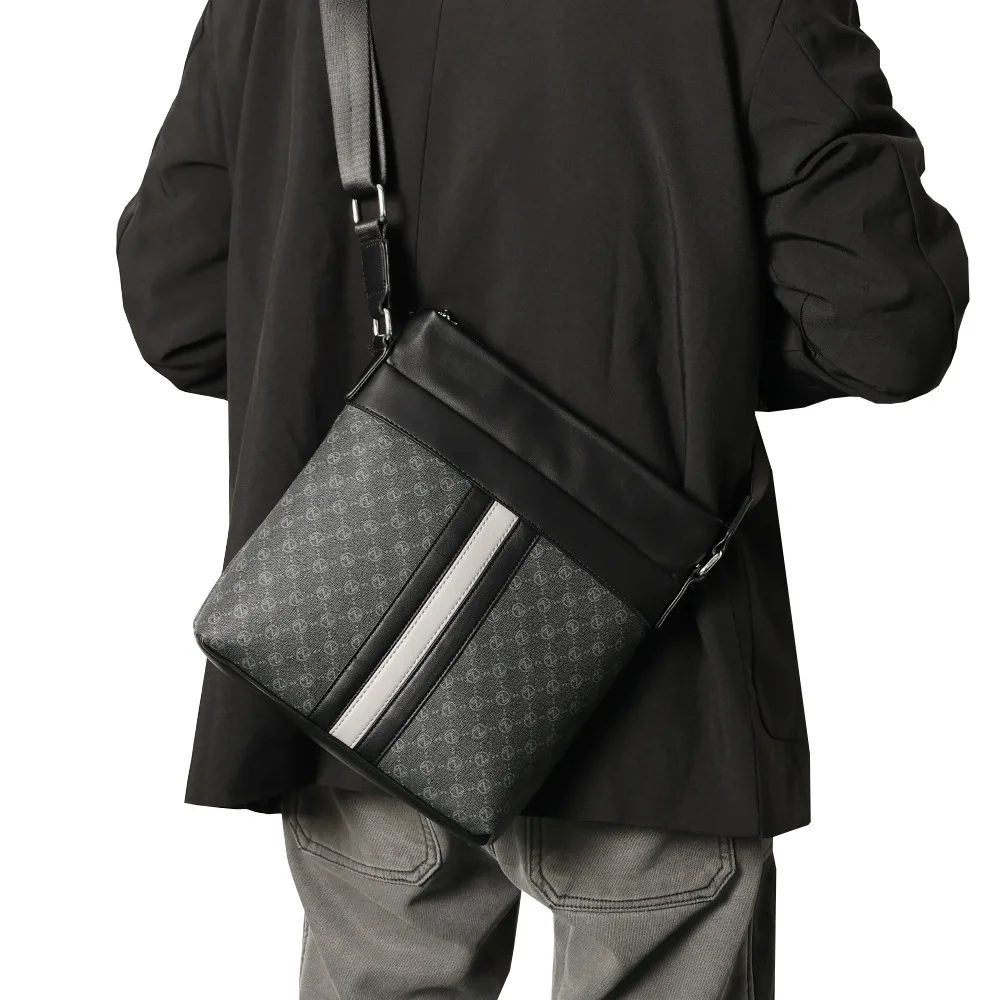 Crossbody Bags Men 2025 Popular Luxury Plaid Single Shoulder Bag Fashion Travel Business Party Shoulder Messenger Bag Wholesale