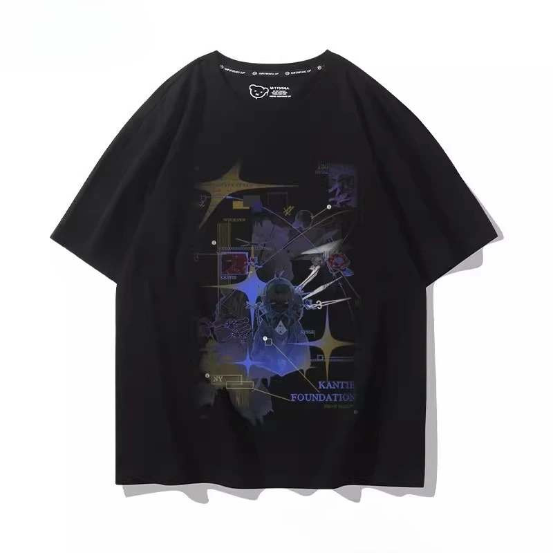 Anime Arknights Graphic T Shirts Kpop Fashion Men Women Popular T-shirt 100% Cotton Oversized T Shirts Streetwear
