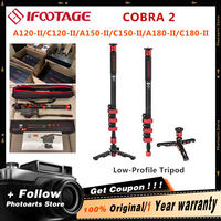 IFOOTAGE COBRA 2 STRIKE A150S-II Aluminium Alloy Professional DSLR Video Camera Monopod Lightweight Durable Portable