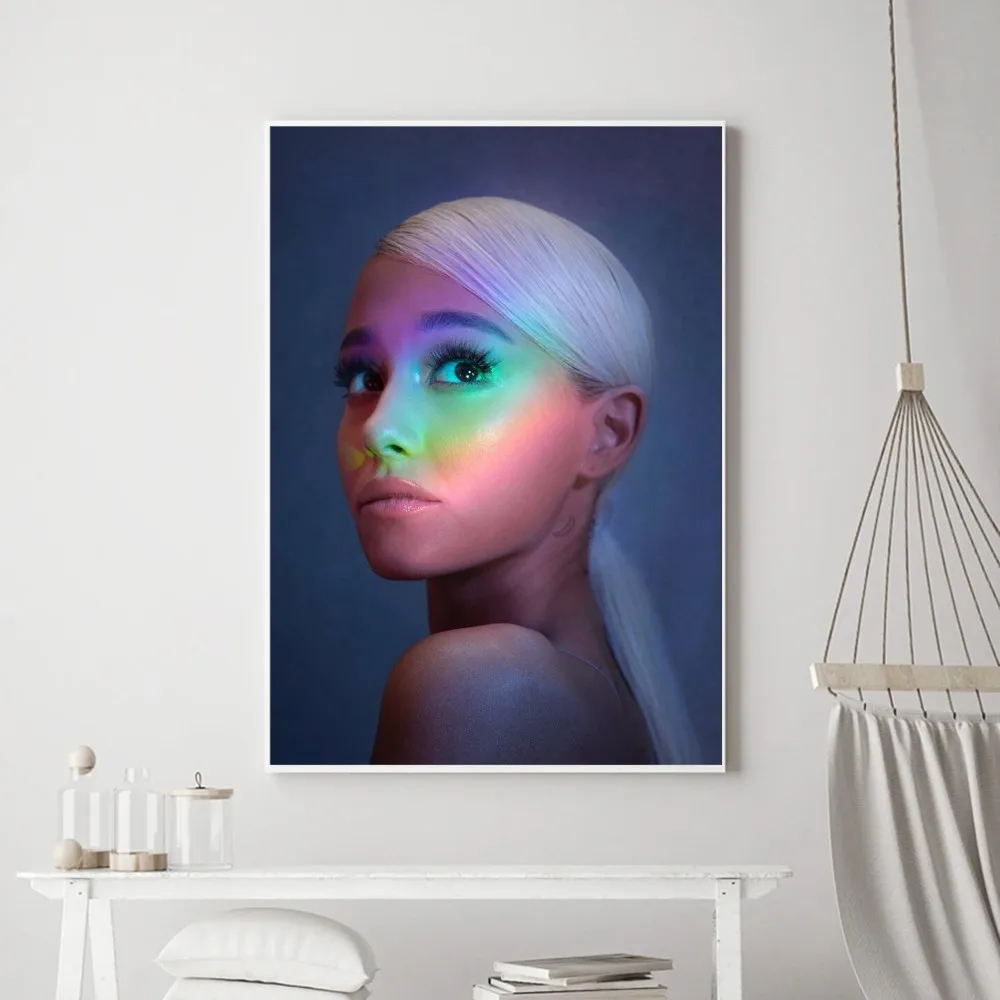 Singer A-Ariana G-Grandes Poster Prints Poster Wall Painting Bedroom Living Room Wall Bar Restaurant Sticker Small