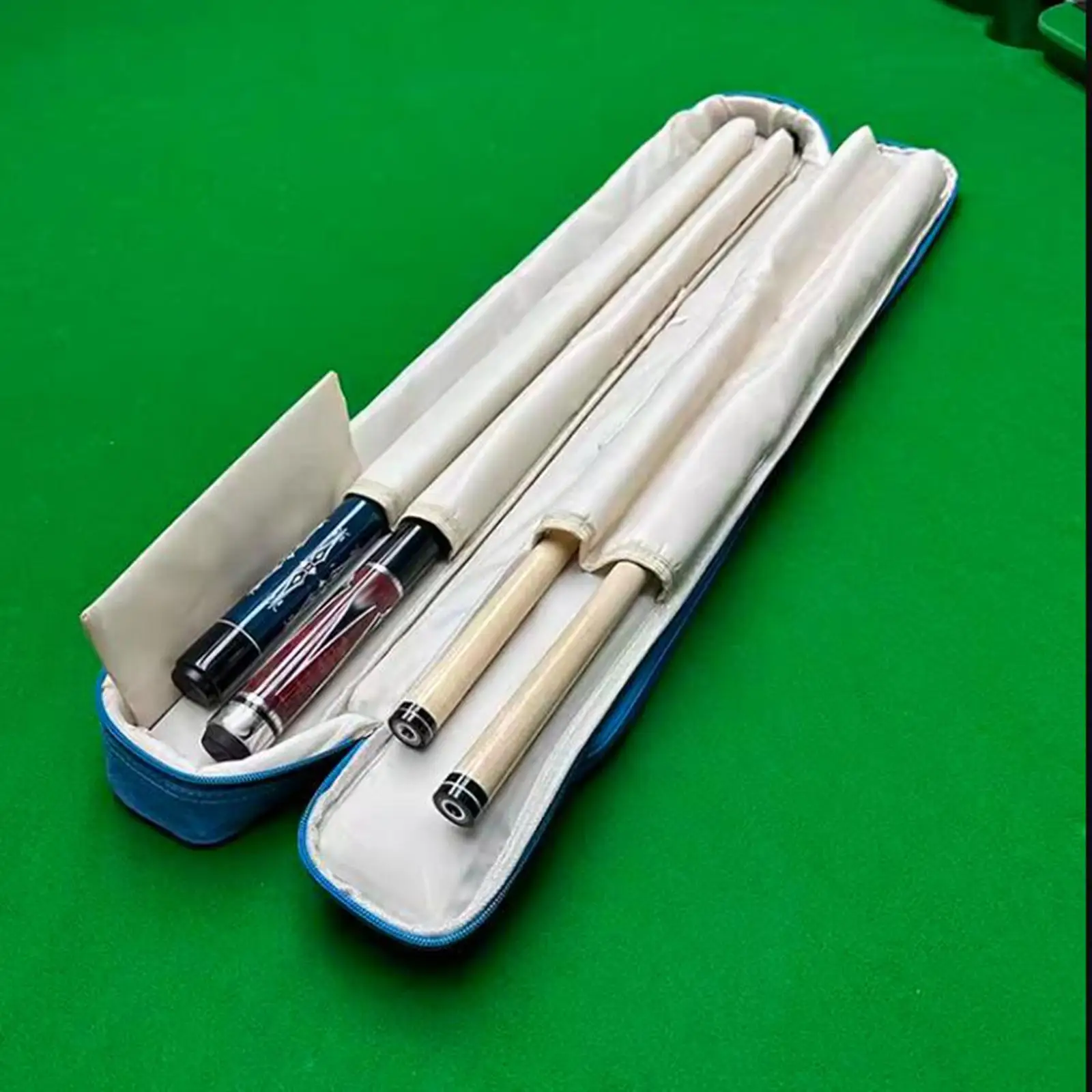 علبة عصا البلياردو 4 فتحات للسفر 1/2 سنوكر عصا البلياردو قضيب سنوكر #2