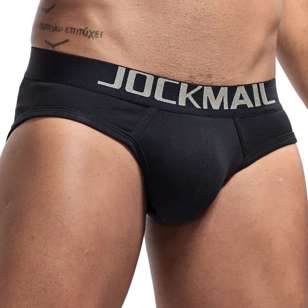 JOCKMAIL Sexy men underwear Low waist breathable Thread cotton mens briefs Shorts cueca gay underwear calzoncillos hombre slip